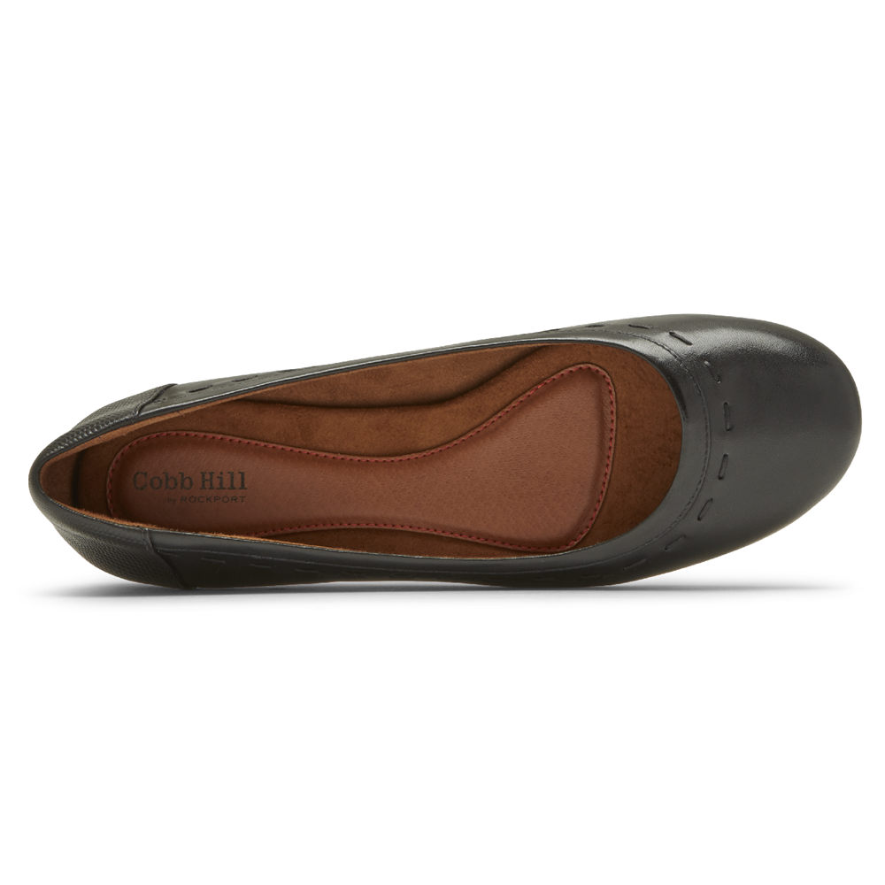 Rockport Singapore Womens Flats - Cobb Hill Maiika Ballet Black - JI0948572